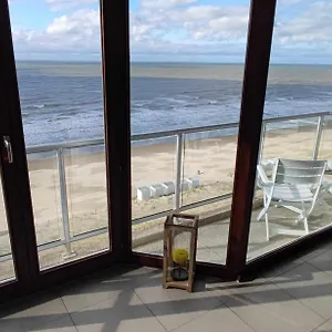 Luxury App, Frontal Sea View + South Terrace + Garage Middelkerke